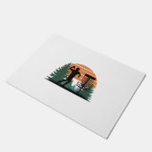 Retro-Vintage Golf-Disk-Wiedergabe Fußmatte (Schrägansicht)