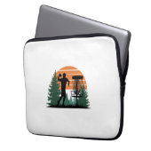 Retro-Vintage Golf-Disk-Wiedergabe Laptopschutzhülle (Vorderseite Links)