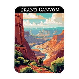 Retro Vintage Grand Canyon Nationalpark Arizona Magnet
