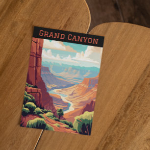 Retro Vintage Grand Canyon Nationalpark Arizona  Postkarte