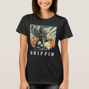Retro Vintage Greif Sonnenuntergang Legendärer Gre T-Shirt