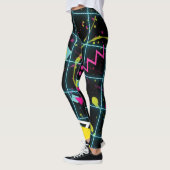 Retro-Vintage Grunge-Modedesign der 80er Jahre Leggings (Links)