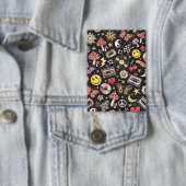 Retro Vintage Grunge Sunshine Bliss Button (Insitu)