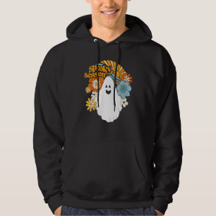 Retro Vintage Gruselige Jahreszeit Blumen Geist Ha Hoodie