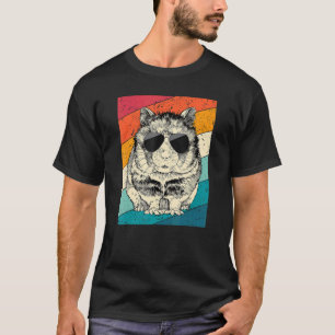 Retro-Vintage-Hamster mit Sonnenbrille Tier T-Shirt