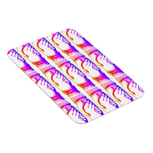 Retro Vintage Hände Handschlag Gratulation Magnet (Rechte Seite)