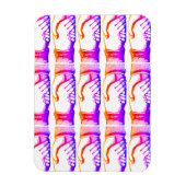 Retro Vintage Hände Handschlag Gratulation Magnet (Vertikal)