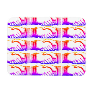 Retro Vintage Hands Handshake Congratulations Magnet