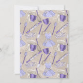 Retro Vintage Hausfrau 50er Brautparty Ethnisch Einladung (Rückseite)