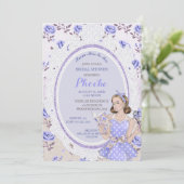 Retro Vintage Hausfrau 50er Brautparty Light Einladung (Stehend Vorderseite)