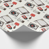 Retro, Vintage Haushaltsartikel Geschenkpapier (Ecke)