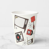 Retro, Vintage Haushaltsartikel Pappbecher (Rückseite)