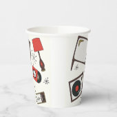 Retro, Vintage Haushaltsartikel Pappbecher (Links)