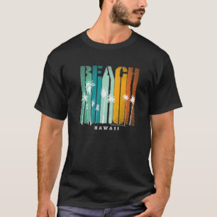 Retro Vintage Hawaii HI Strand Palmen Surfen Urlau T-Shirt