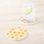 Retro-Vintage Herbstblätter Getränkeuntersetzer (Seite)