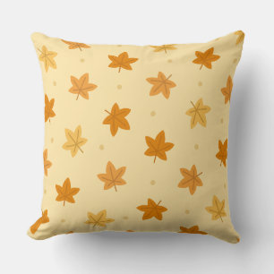 Retro-Vintage Herbstblätter Kissen