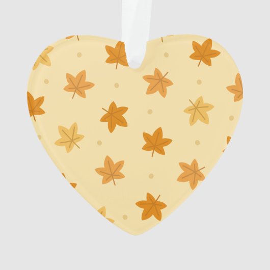 Retro-Vintage Herbstblätter Ornament (Rückseite)