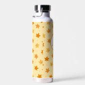 Retro-Vintage Herbstblätter Trinkflasche (Rechts)