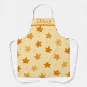 Retro Vintage Herbstleaves Muster Schürze (Vorderseite)