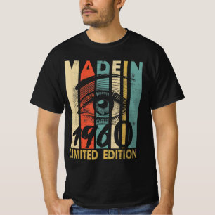 Retro Vintage Hergestellt 1960 Limitierte Auflage T-Shirt