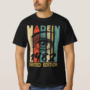 Retro Vintage Hergestellt 1982 Limitierte Auflage T-Shirt