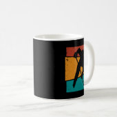 Retro-Vintage-Hockeyleistung Kaffeetasse (VorderseiteRechts)