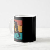 Retro-Vintage-Hockeyleistung Kaffeetasse (Vorderseite Links)