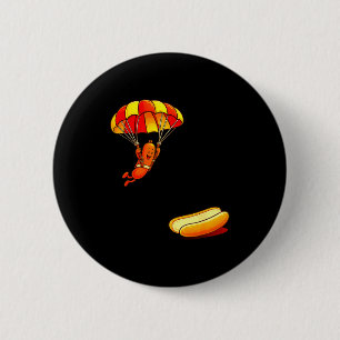 Retro Vintage Hotdog Hochsprung Button