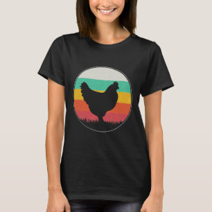 Retro Vintage Huhn 44 T-Shirt