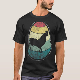Retro Vintage Huhn Ei Frohen Ostertag T-Shirt