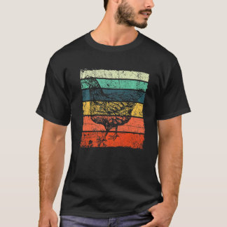 Retro Vintage Huhn Herren Damen Weihnachten T-Shirt