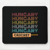 Retro Vintage Hungary Cricket  Mousepad (Vorne)