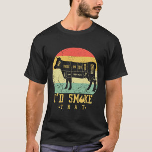 Retro Vintage Ich würde das rauchen -grilling Byrb T-Shirt