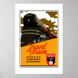 Retro Vintage Image Travel by Travel Poster