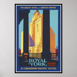 Retro Vintage Image Travel Kanada Poster