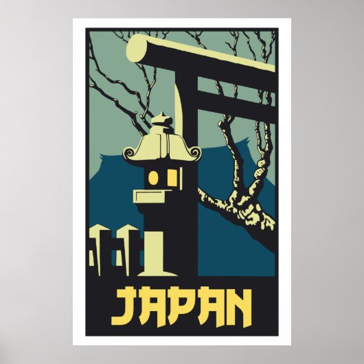 Retro-Vintage japanische Reisewerbung Poster (Vorne)