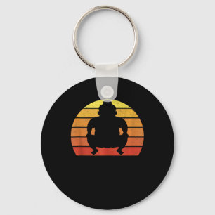 Retro Vintage Japanischer Sumo-Ringer-Geschenk Schlüsselanhänger