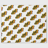 Retro Vintage Jungfrau Geschenkpapier (Flach)