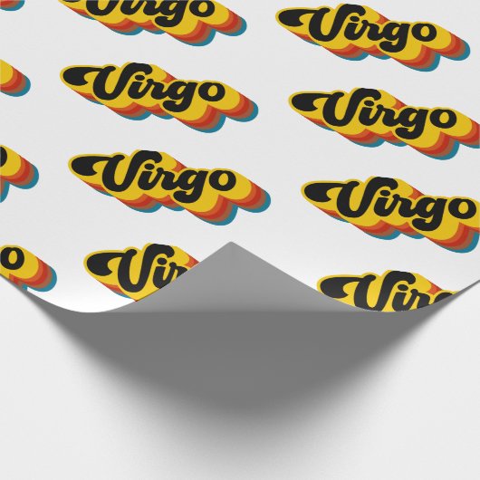 Retro Vintage Jungfrau Geschenkpapier (Ecke)