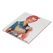 Retro Vintage Kaffeeküche Fliese (Seite)