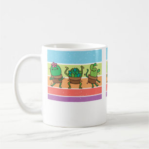 Retro Vintage Kaktus Gartengestaltung Spaß Kaffeetasse