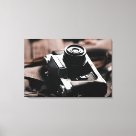 Retro, Vintage-Kamera-Bild auf Leinwand