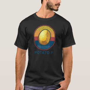 Retro Vintage Kartoffel Witz Vegan Gemüse Kartoff T-Shirt
