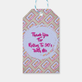 Retro Vintage Kassettenmarke der 90er Jahre Geschenkanhänger