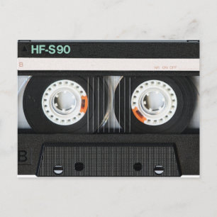 Retro Vintage-Kassettenrekorder 70er 80er Postkarte