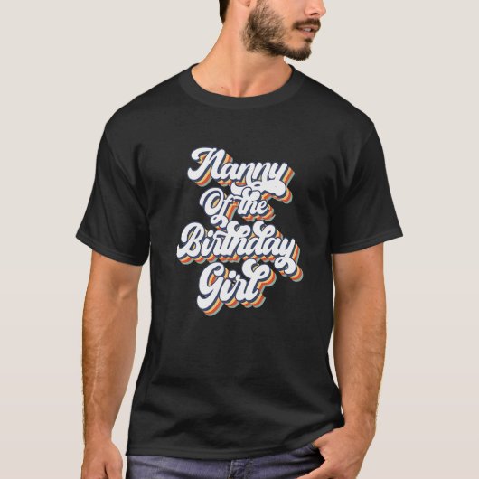 Retro Vintage Kindermädchen T-Shirt (Vorderseite)