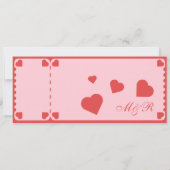 Retro-Vintage-Kinokarte mit RSVP-QR-Code Einladung (Rückseite)