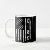 Retro Vintage Kirk Us Flag Kaffeetasse (Links)