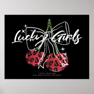 Retro-Vintage-Kirsch-Zitat-Typografie  Poster