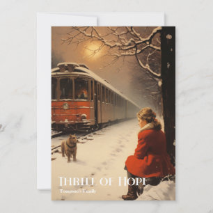 Retro-Vintage-Klassiker gemütlicher Winter Nervenk Feiertagskarte